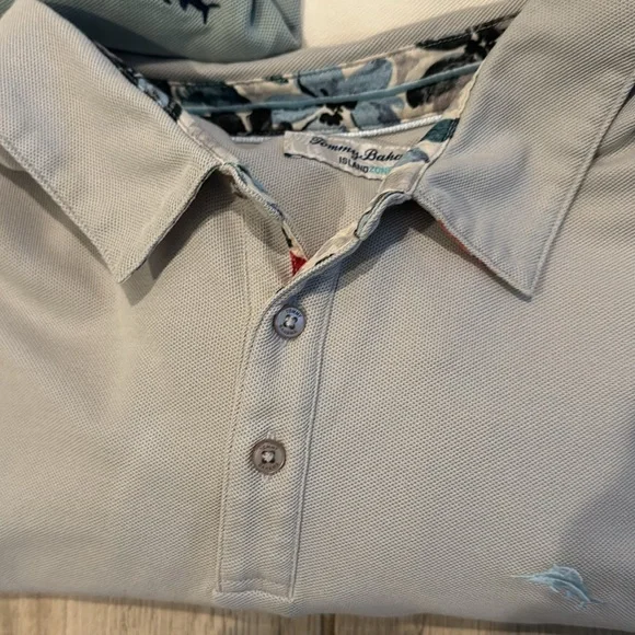 Tommy Bahama Men's Blue Light green Gray and White Polo Shirt Collection